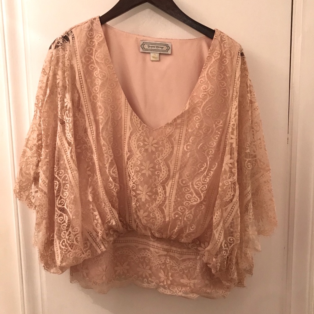 Beyond Vintage lace blouse